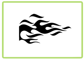 Vlammen sticker design 20