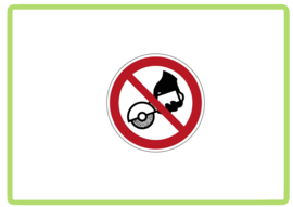 Handslijpen verboden sticker