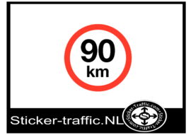 90 km sticker