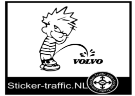 Calvin Volvo sticker