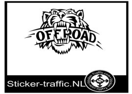 Offroad tijger sticker