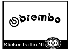 BREMBO rond remklauw sticker