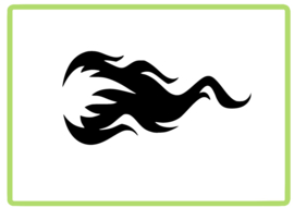 Vlammen sticker design 25