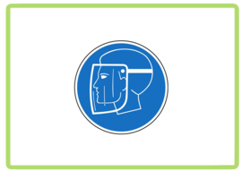 Gelaatbescherming sticker