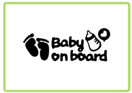 Baby on board sticker design 4