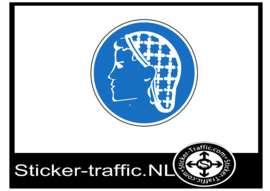 Haarnet sticker