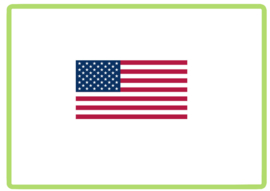 Amerika vlag sticker