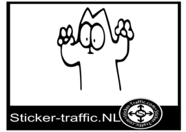 Simon cat design 20 sticker