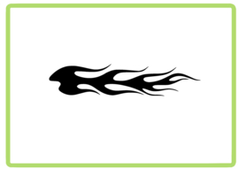 Vlammen sticker design 47