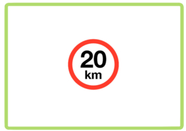 Max 20 KM sticker