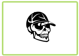 Skull sticker design 2