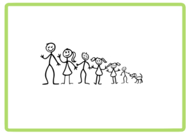 Happy family stick sticker design 3