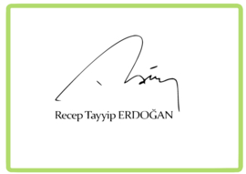 Recep Tayyip Erdogan imza sticker