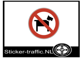 Honden niet gewenst sticker