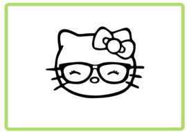 Hello Kitty sticker design 8