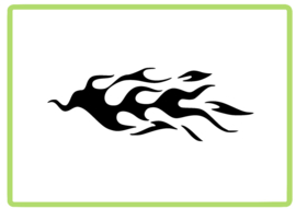 Vlammen sticker design 17