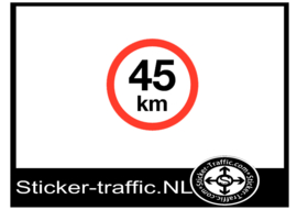 45 km sticker