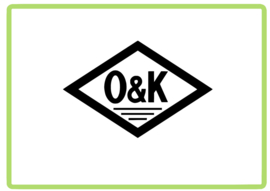 O&K logo sticker