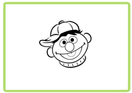 Sesamstraat sticker design 7