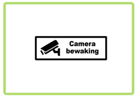 Camera bewaking sticker