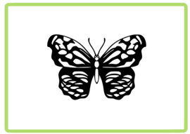 Vlinder sticker design 44