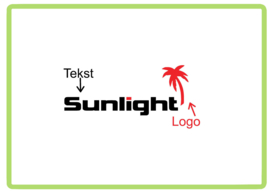 Sunlight met 1 palmboom caravan en camper sticker