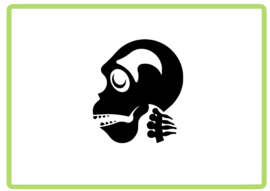 Skull sticker design 9