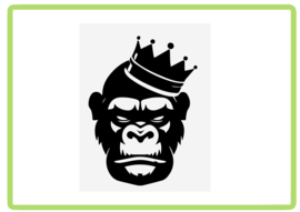 Gorilla sticker design 2