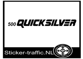 Quicksilver 500 sticker 10 cm hoog x 95 cm breed per stuk