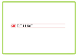 Kip de luxe caravan en camper sticker