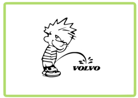Calvin VOLVO sticker