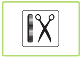 Kapsalon sticker