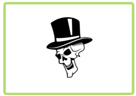 Skull sticker design 10