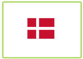Denemarken vlag sticker