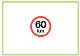 Max 60 KM sticker