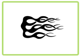 Vlammen sticker design 43
