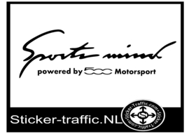 FIAT 500 Sports Mind Sticker