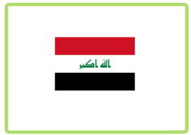 Iraq vlag sticker