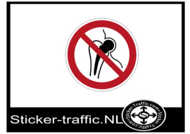 Implantaten verboden sticker