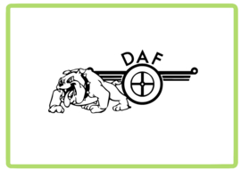 DAF buldog sticker