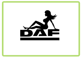 DAF pinup sticker