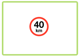 Max 40 KM sticker