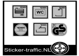 VDWH Caravan voorziening stickers fullcolour