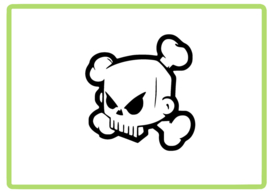 Skull sticker design 7