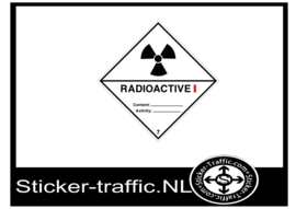 Radioactive categorie 1 sticker