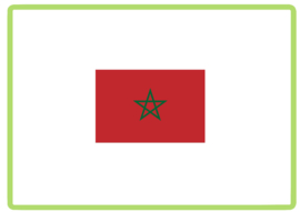 Marokko vlag sticker