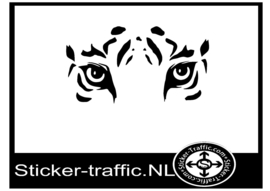 Tijger design 2 sticker