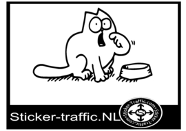 Simon cat design 25 sticker