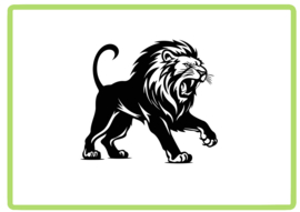 Leeuw sticker