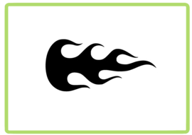 Vlammen sticker design 29